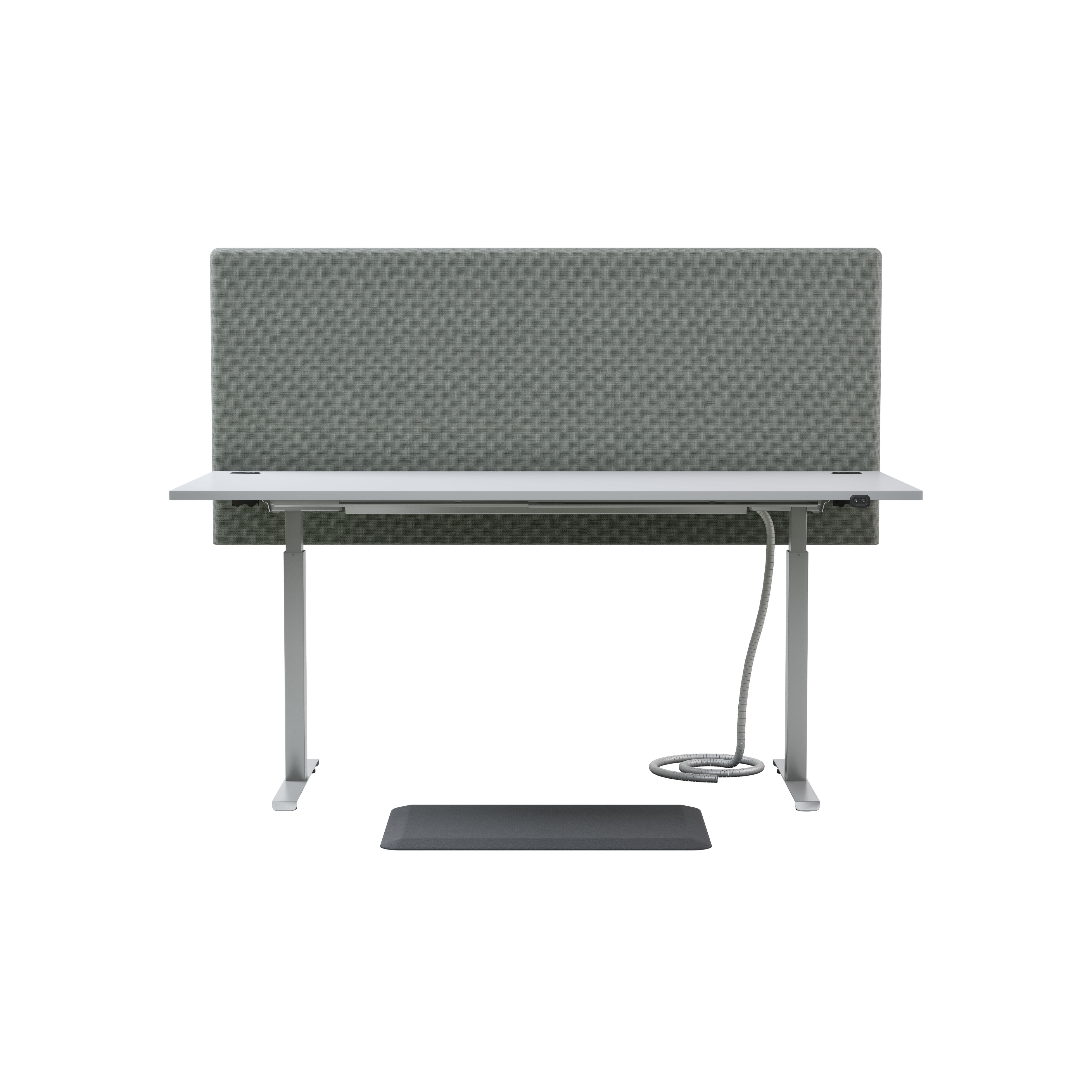 bureau assis debout design et compact, idéal pour un poste de travail professionnel durable